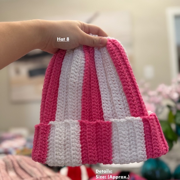 Accessories - Multicolor Crochet Beanie Hat Fall Winter Spring Hat For Personal or Gifts B2  B